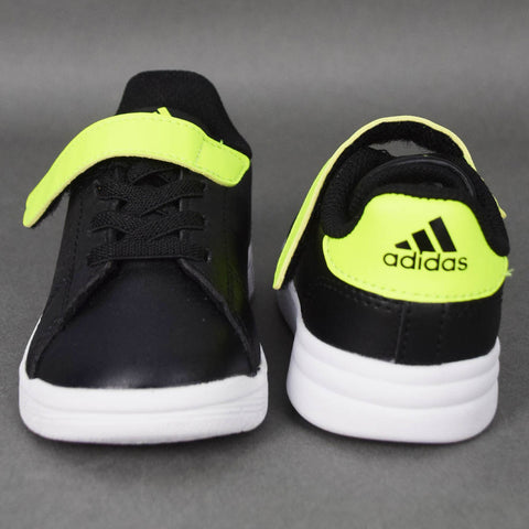 Black & White Adidas Velcro Closure Sneakers