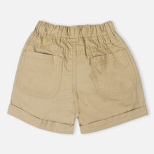 Load image into Gallery viewer, Beige Shorts With Drawstring Waist
