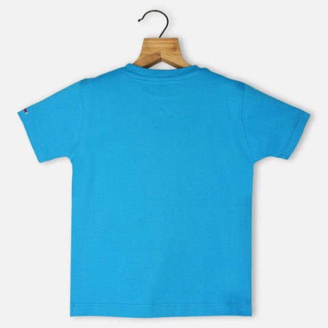 Blue Graphic Printed T-Shirt