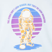 Load image into Gallery viewer, Blue Astronaut Theme Half Sleeves T-Shirt
