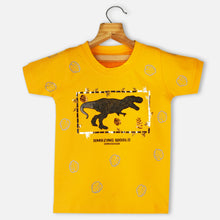 Load image into Gallery viewer, Yellow &amp; Black Dino Theme T-Shirt

