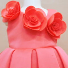 Load image into Gallery viewer, Coral Box Pleated Sleeveless Dress
