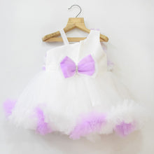 Load image into Gallery viewer, White Flower Embellished Dress With Booties &amp; Headband
