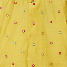 Load image into Gallery viewer, Yellow Embroidered Full Sleeves Kurta With Dhoti
