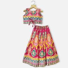 Load image into Gallery viewer, Pink Embroidered Choli With Lehenga &amp; Dupatta
