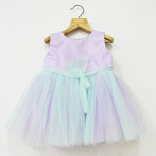 Load image into Gallery viewer, Purple Sleeveless Net Party Frock With Booties
