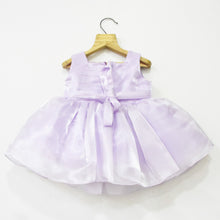 Load image into Gallery viewer, Purple Oversized Flower Party Dress With Booties &amp; Headband
