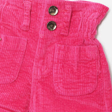 Load image into Gallery viewer, Pink High Rise Corduroy Shorts
