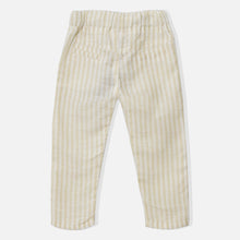 Load image into Gallery viewer, Beige Striped Printed Cotton Pants
