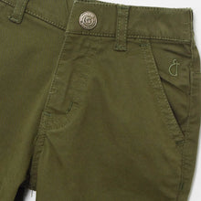 Load image into Gallery viewer, Green Mid Rise Twill Weave Solid Trousers

