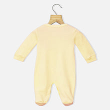 Load image into Gallery viewer, Yellow Mom Plus Dad Embroidered Footsie

