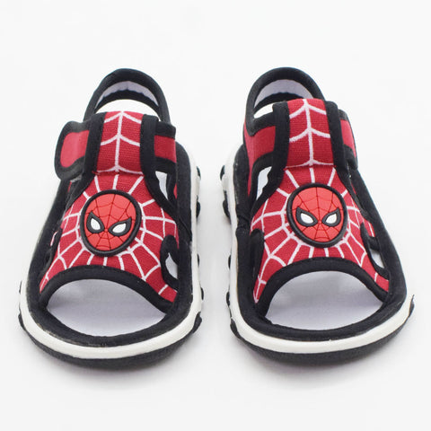 Spider Man Theme Velcro Strap Sandals With Chu Chu Music Sound