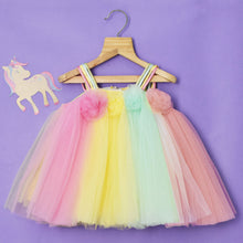 Load image into Gallery viewer, Colorful Flower Tutu Party Dress
