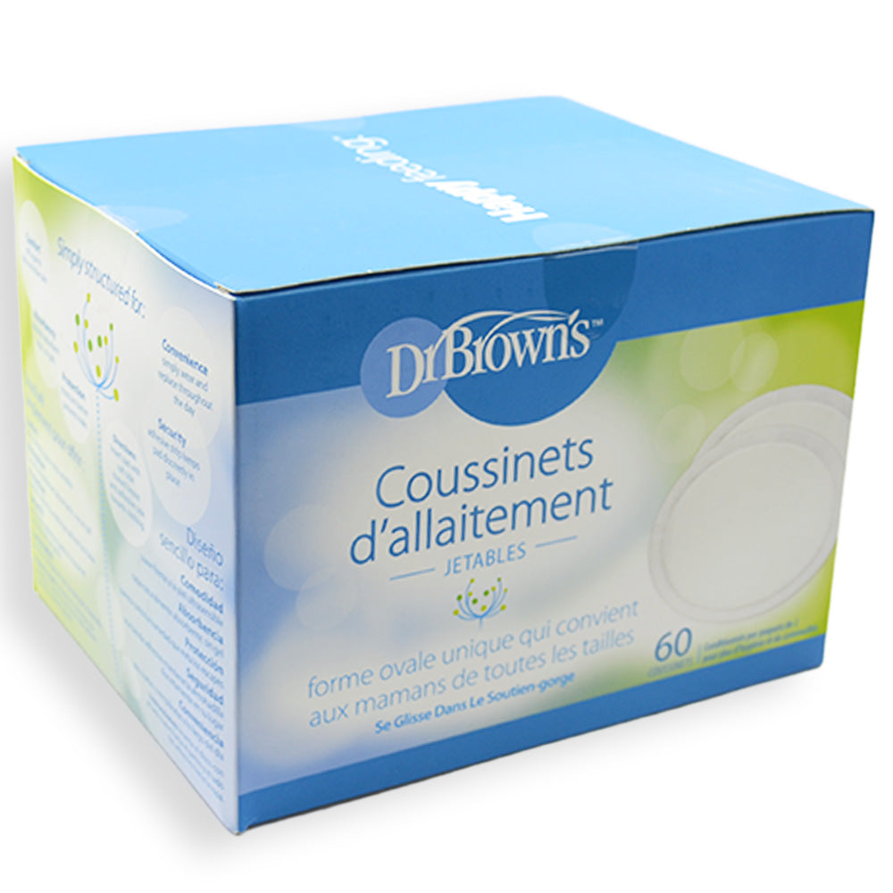 Dr. Brown`s Oval Disposable Breast Pads- Pack Of 60