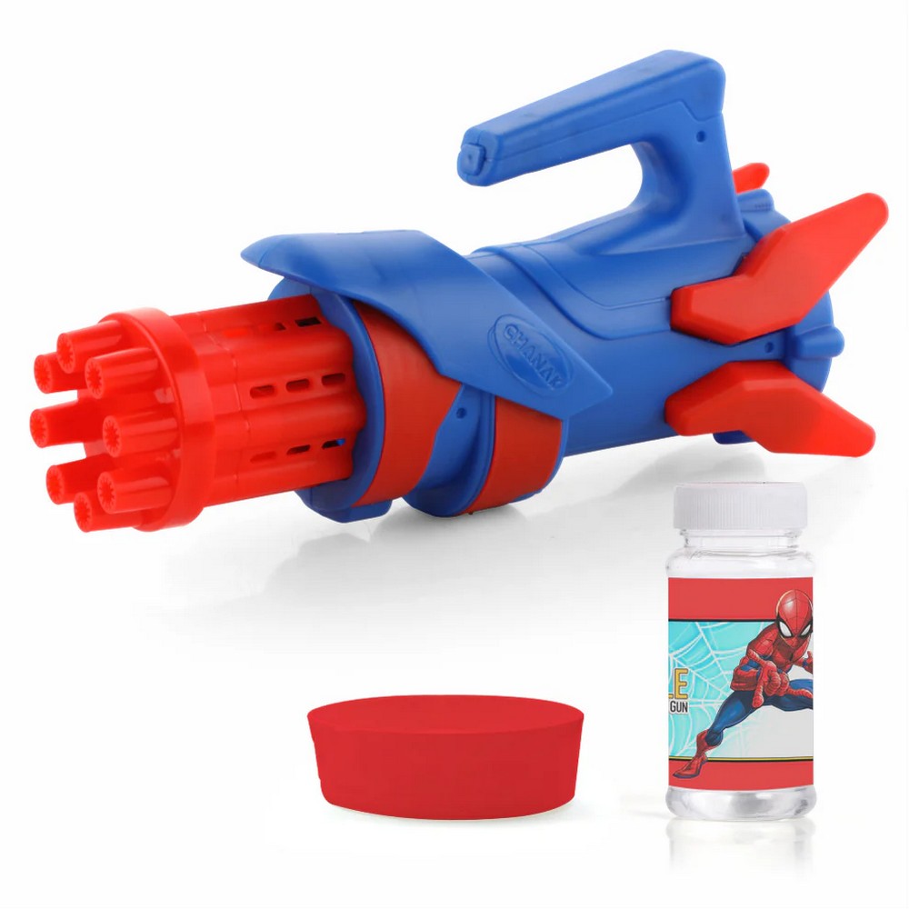 Marvel Spiderman Gatling Bubble Maker Automatic Toy