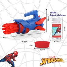 Load image into Gallery viewer, Marvel Spiderman Gatling Bubble Maker Automatic Toy
