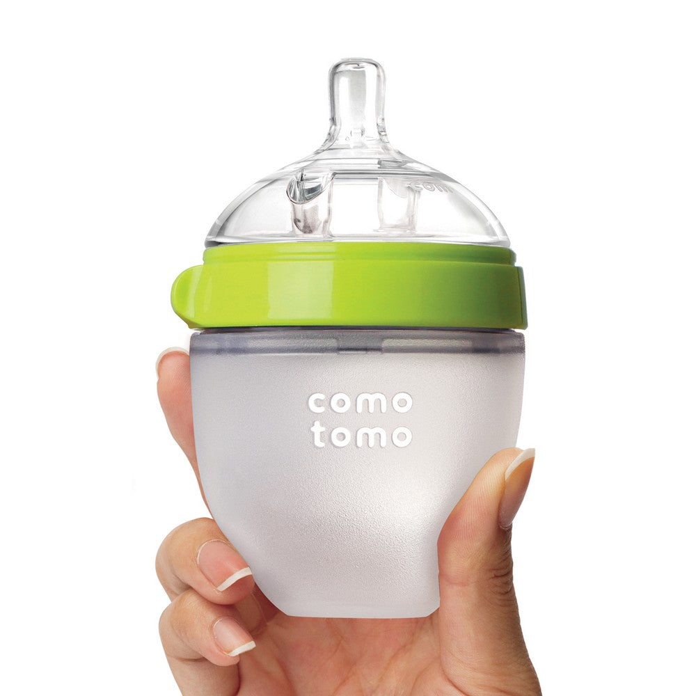 Green Silicone Feeding Bottle - 150 ml