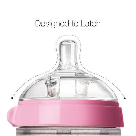 Pink Silicone Feeding Bottle - 150 ml