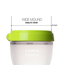 Load image into Gallery viewer, 250ml Green Twin Pack Silicone Feeding Bottle
