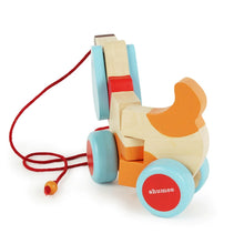 Load image into Gallery viewer, Bruno The Dog Wooden Pull Along Toy
