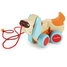 Load image into Gallery viewer, Bruno The Dog Wooden Pull Along Toy
