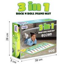 Load image into Gallery viewer, Electrobotic 3 In 1 Rock N Roll Piano Mat- Green &amp; Yellow
