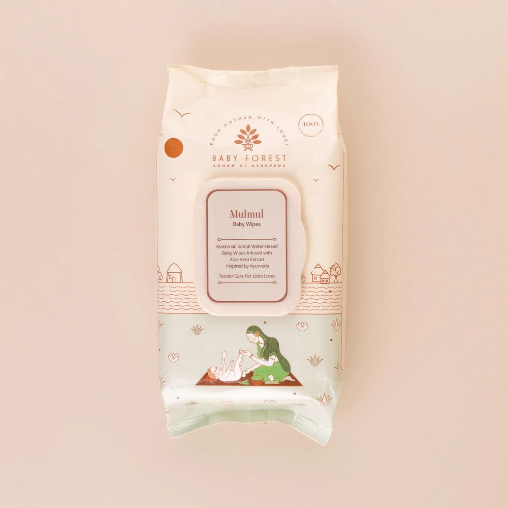 Mulmul Baby Wipes - 72 Pieces