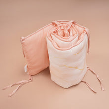Load image into Gallery viewer, Peach Day Dream Organic Cot Half Bumper
