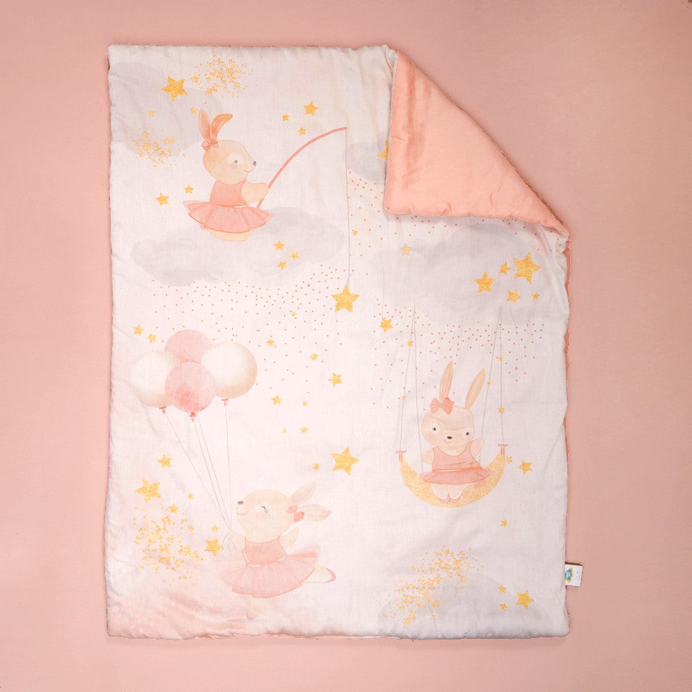 Peach Day Dream Organic Baby Comforter
