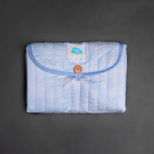 Load image into Gallery viewer, Blue Nova Organic Cotton On The Go Changing Mat

