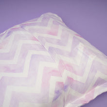 Load image into Gallery viewer, Purple Chevron Organic Rectangle Pillow
