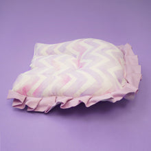 Load image into Gallery viewer, Purple Chevron Theme Organic U-Pillow
