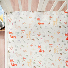 Load image into Gallery viewer, Woodland Organic Cot Bedsheet
