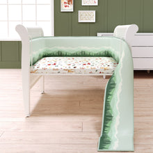 Load image into Gallery viewer, Green Woodland Organic Cot Full Bumper
