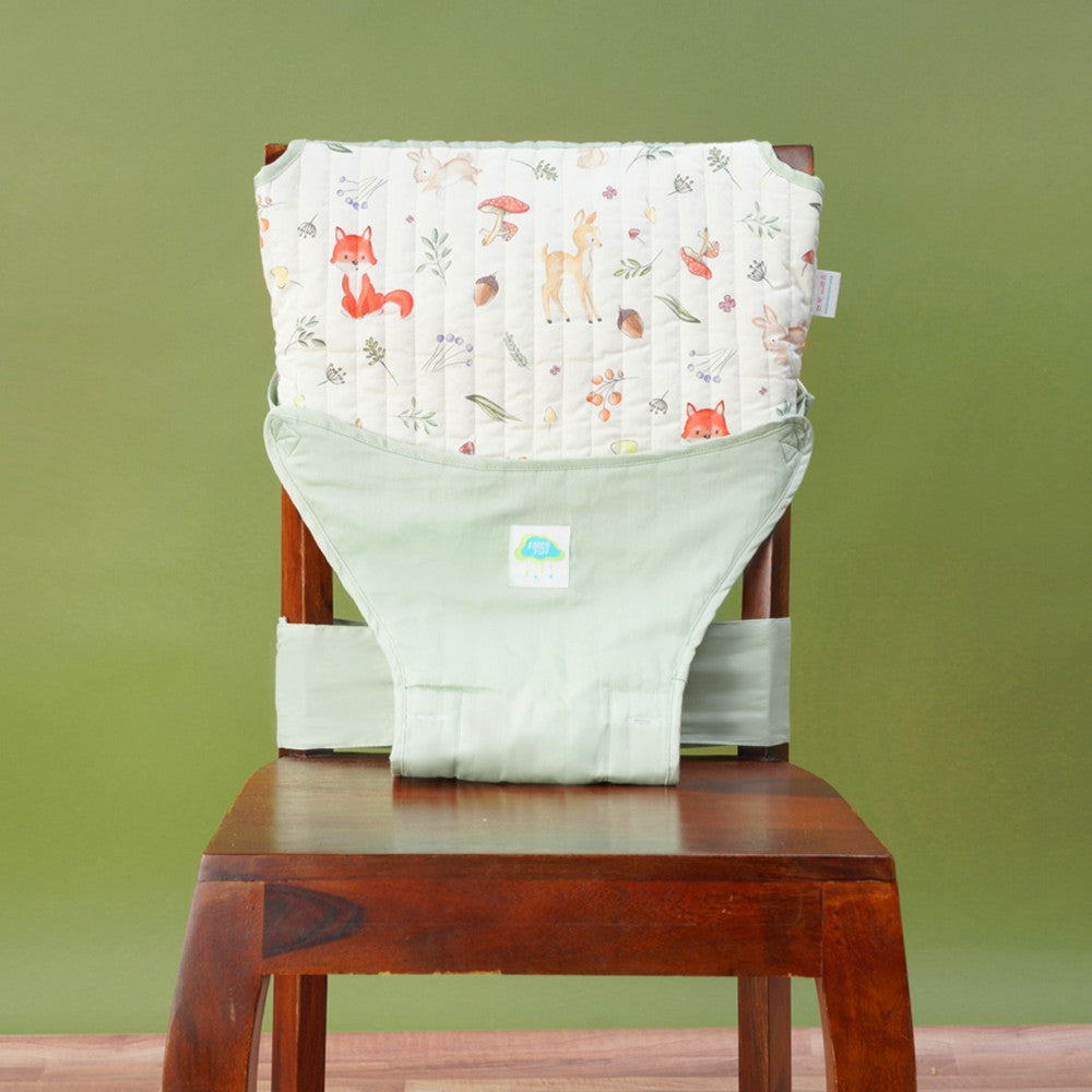 Green Woodland Portable Baby Seat