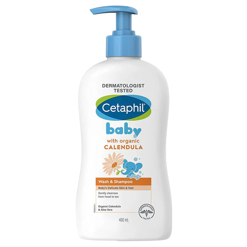 Cetaphil Baby Wash & Shampoo With Organic Calendula - 400ml