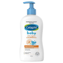 Load image into Gallery viewer, Cetaphil Baby Wash &amp; Shampoo With Organic Calendula - 400ml
