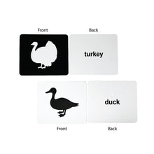 Load image into Gallery viewer, Quantum Farm Animals Flashcard Black &amp; White
