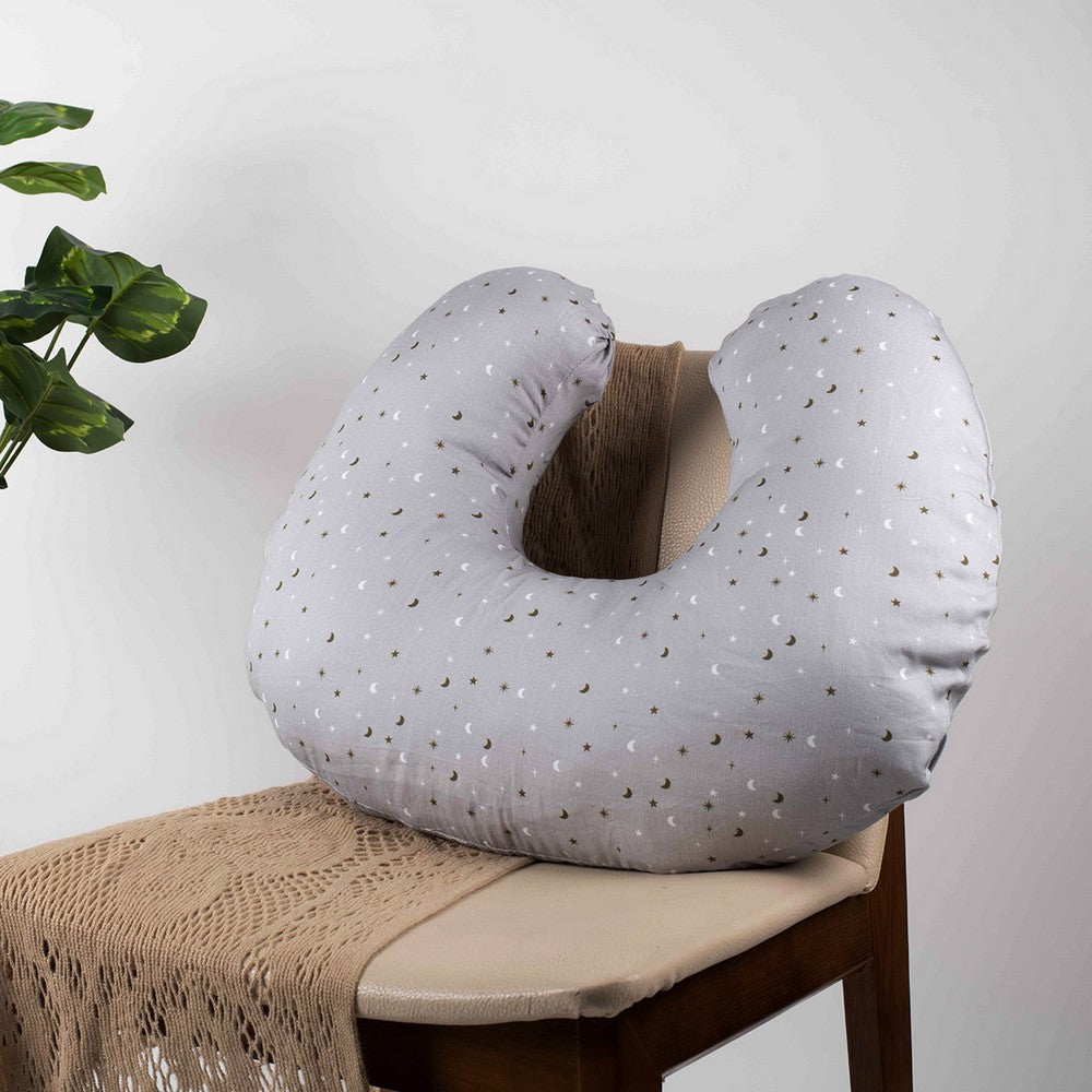 Grey Sky Theme Feeding Pillow