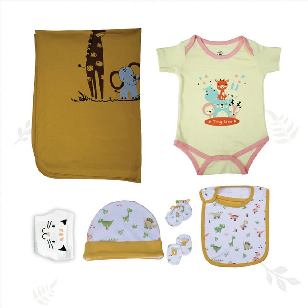 Jungle Tribe Newborn Baby Gift Set- Pack Of 7