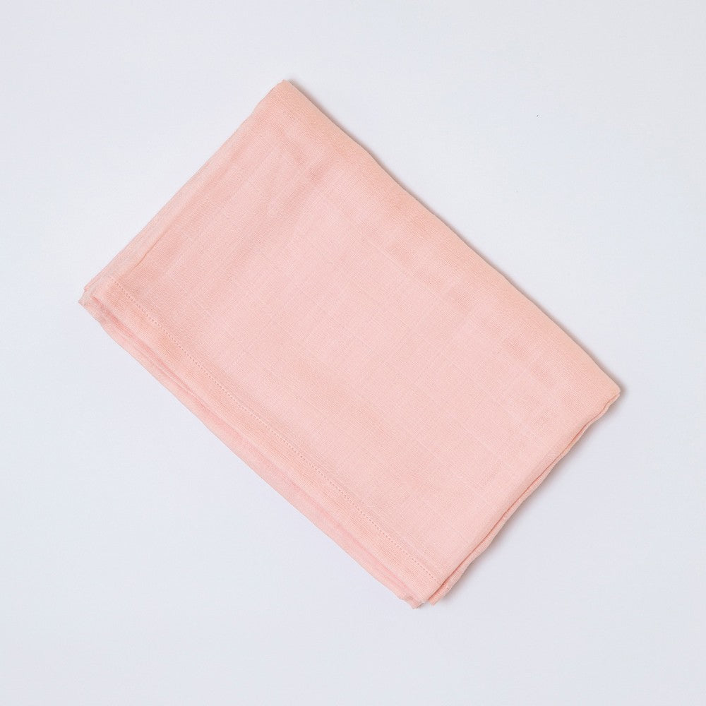 Pink Plain Baby Muslin Swaddle