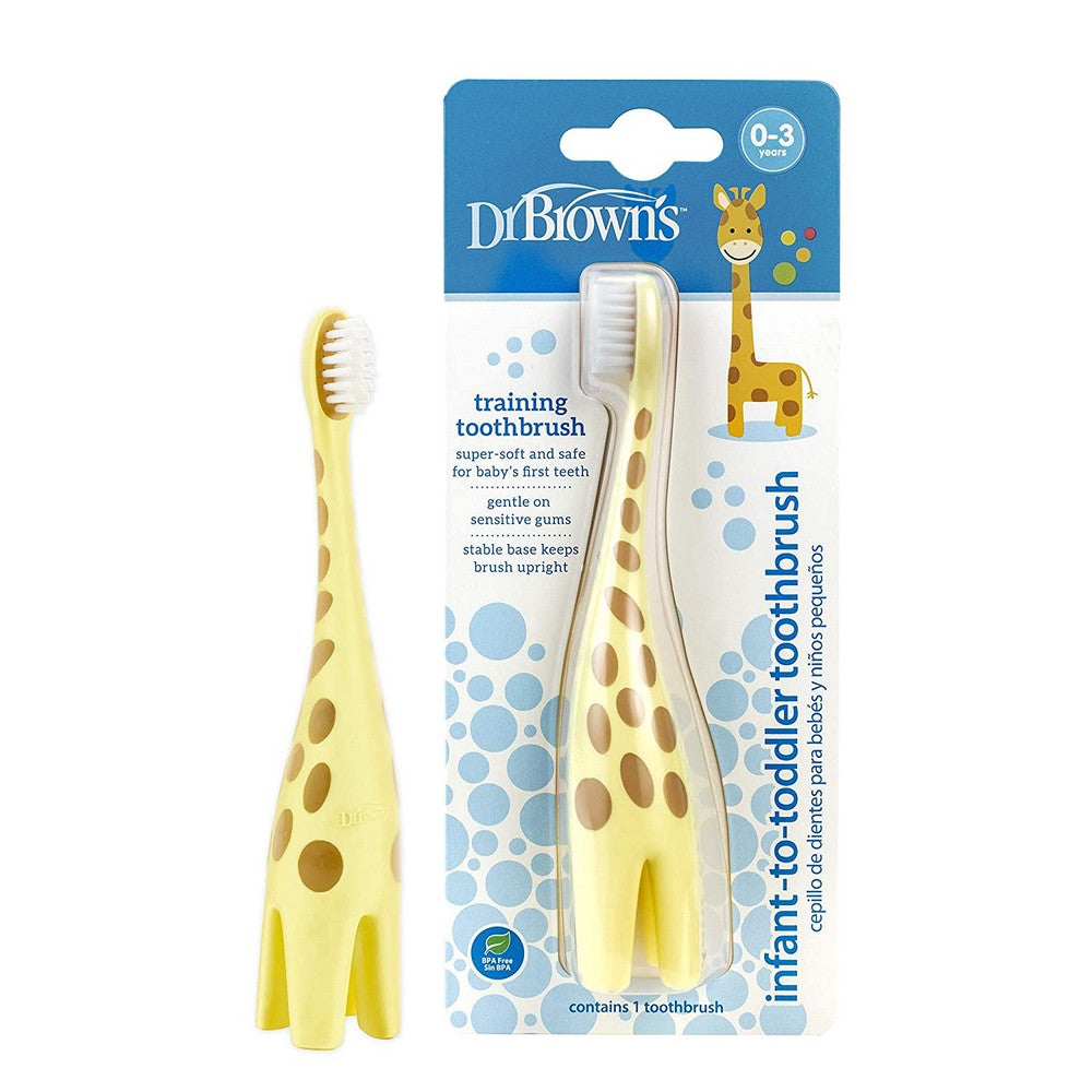 Yellow Giraffe Theme Toothbrush