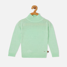 Load image into Gallery viewer, Green &amp; Pink Knitted Full Sleeves Jumper
