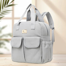 Load image into Gallery viewer, Grey Caramello Breezy Diaper Bag
