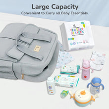 Load image into Gallery viewer, Grey Caramello Breezy Diaper Bag
