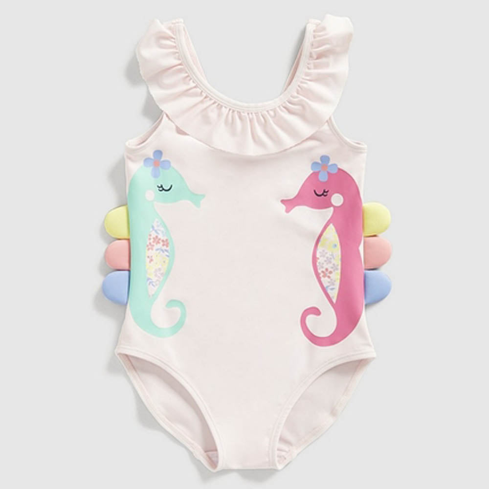 Pink Seahorse Theme Swimsuit