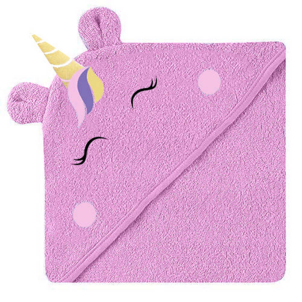 Pink Unicorn Hooded Towel