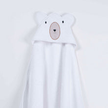 Load image into Gallery viewer, White Polar Bear Hooded Towel
