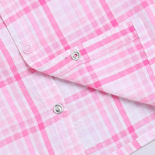 Load image into Gallery viewer, Pink Checked Full Sleeve Night Suit
