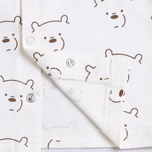 Load image into Gallery viewer, Cream Bear Printed Full Sleeve Night Suit
